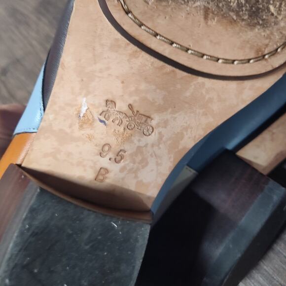 Coach Bandit patchwork shoe leather boot bootie women's 9.5 - Picture 9 of 10